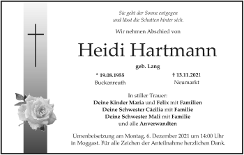 Anzeige von Heidi Hartmann von MGO