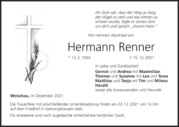 Anzeige von Hermann Renner von MGO