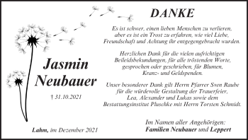 Anzeige von Jasmin Neubauer von MGO