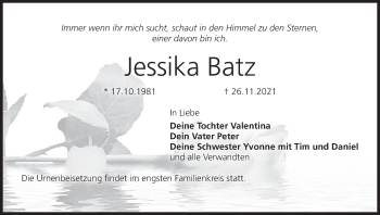 Anzeige von Jessika Batz von MGO