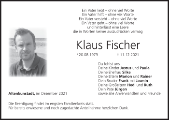 Anzeige von Klaus Fischer von MGO