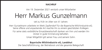 Anzeige von Markus Gunzelmann von MGO