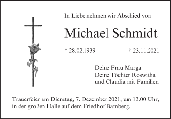 Anzeige von Michael Schmidt von MGO