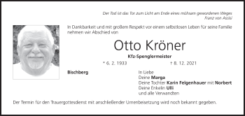 Anzeige von Otto Kröner von MGO