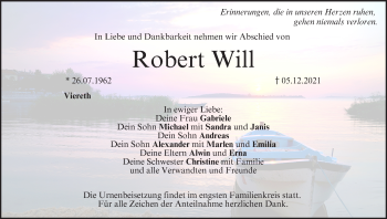 Anzeige von Robert Will von MGO