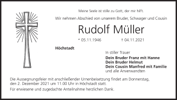Anzeige von Rudolf Müller von MGO