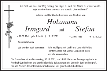 Anzeige von Stefan Holzmann von MGO