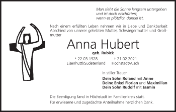 Anzeige von Anna Hubert von MGO