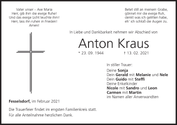 Anzeige von Anton Kraus von MGO