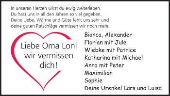 Anzeige von Apollonia Kraus von MGO