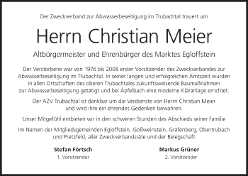 Anzeige von Christian Meier von MGO