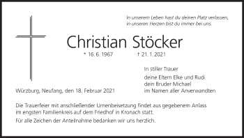 Anzeige von Christian Stöcker von MGO