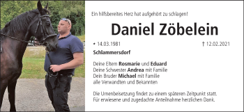 Anzeige von Daniel Zöbelein von MGO