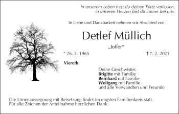 Anzeige von Detlef Müllich von MGO