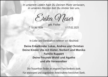Anzeige von Erika Neser von MGO