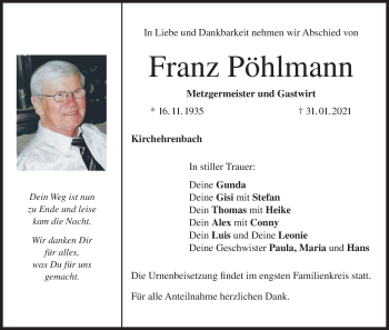 Anzeige von Franz Pöhlmann von MGO
