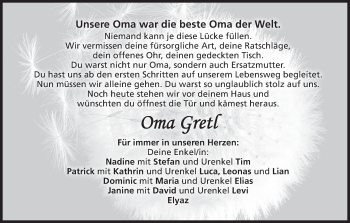 Anzeige von Gretl  von MGO