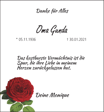 Anzeige von Gunda  von MGO