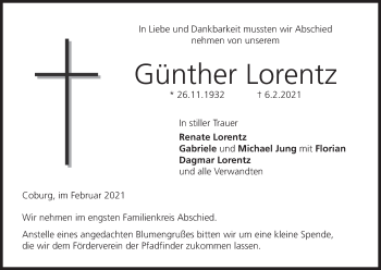 Anzeige von Günther Lorentz von MGO