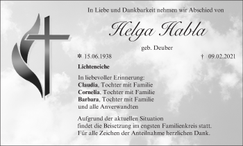 Anzeige von Helga Habla von MGO