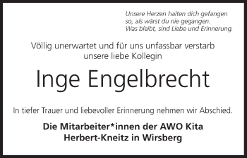 Anzeige von Inge Engelbrecht von MGO