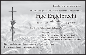 Anzeige von Inge Engelbrecht von MGO