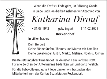 Anzeige von Katharina Dirauf von MGO