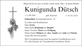 Anzeige von Kunigunda Dütsch von MGO