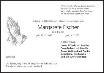 Anzeige von Margarete Fischer von MGO