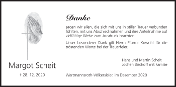 Anzeige von Margot Scheit von MGO