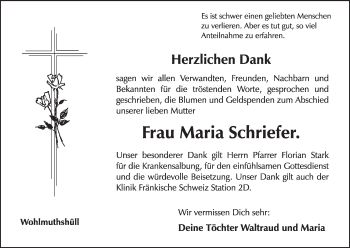 Anzeige von Maria Schriefer von MGO