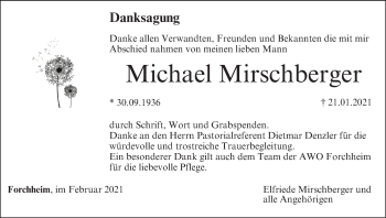 Anzeige von Michael Mirschberger von MGO