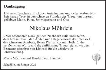 Anzeige von Nikolaus Möhrlein von MGO
