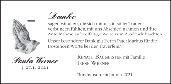 Anzeige von Paula Werner von MGO