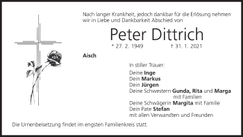 Anzeige von Peter Dittrich von MGO