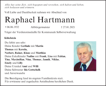 Anzeige von Raphael Hartmann von MGO