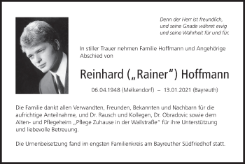 Anzeige von Reinhard  Hoffmann von MGO