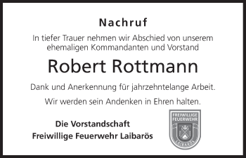 Anzeige von Robert Rottmann von MGO