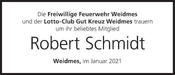 Anzeige von Robert Schmidt von MGO