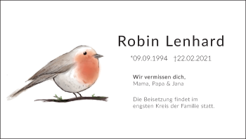 Anzeige von Robin Lenhard von MGO