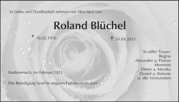 Anzeige von Roland Blüchel von MGO
