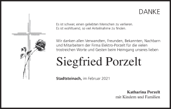 Anzeige von Siegfried Porzelt von MGO