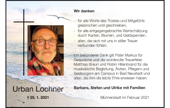 Anzeige von Urban Lochner von MGO