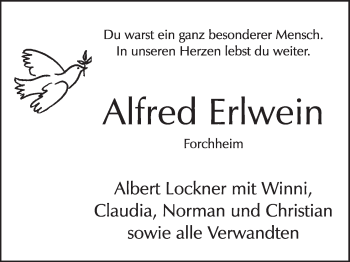 Anzeige von Alfred Erlwein von MGO