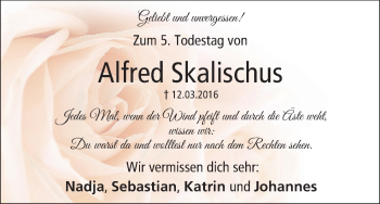 Anzeige von Alfred Skalischus von MGO