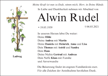 Anzeige von Alwin Rudel von MGO