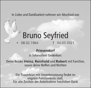 Anzeige von Bruno Seyfried von MGO