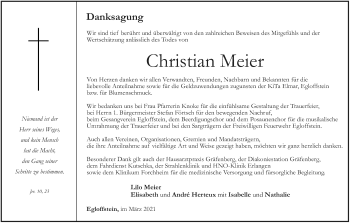 Anzeige von Christian Meier von MGO