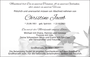 Anzeige von Christine Jacob von MGO