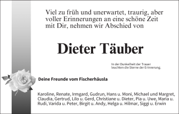 Anzeige von Dieter Täuber von MGO
